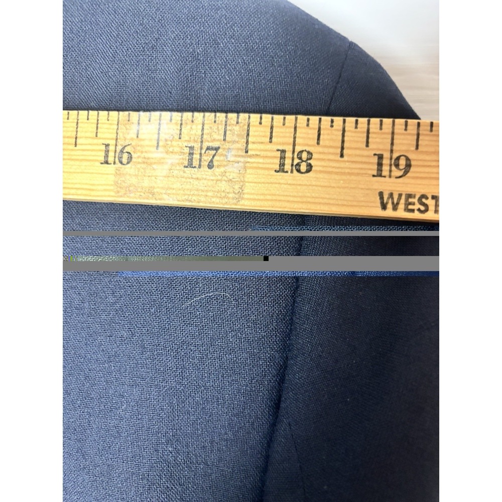 Jos A Bank Mens 40R Navy Blue Wool Gold Button Blazer Sport Coat Classic Preppy - Picture 10 of 14
